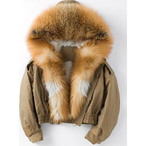 YEBOTISSY Fur Coats With A Hood