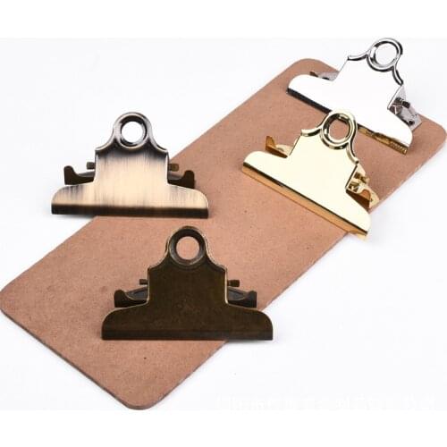 Creative Gold/ Silver Color Sketch Clip for drawing pad A4 A5 Writing Pad Clipboard Clips School Office Customized Stationery