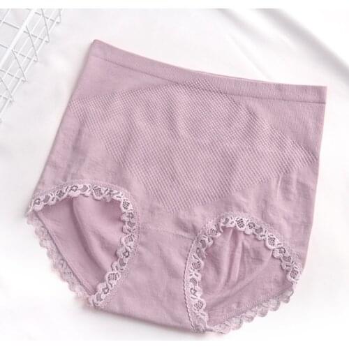 Womens High-Waisted Honeycomb Belly Shaping Panties Hip Shaping Briefs
