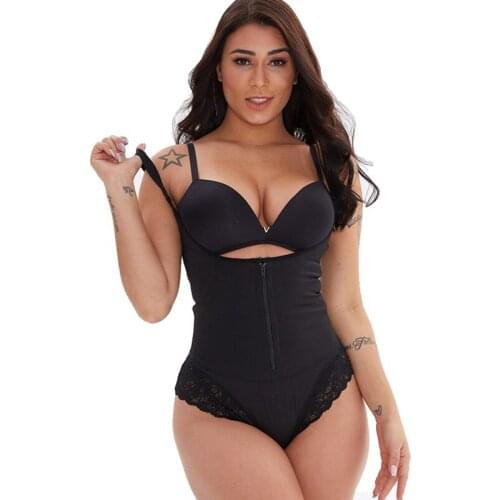 Women Waist Trainer Body Shaper Butt Lifter Body Shape Sexy Lingerie Waist Cincher Tummy Control Shapewear Open Crotch Lace 2020