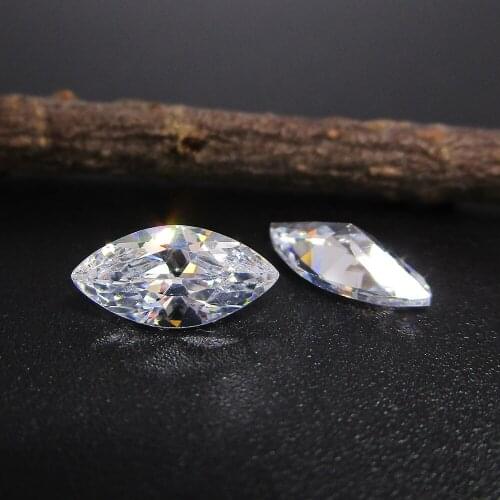 1.5x3mm Loose Zircon Stone Marquise Shaped Cubic Zirconia White Champagne Garnet Black 50pcs/Lot Free Shipping