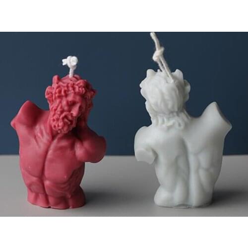 3D Candle Mold Silicone Home Decor Art Character Statue Plaster Mold DIY Candle Making Hand-made Soap Crafts Aromatherapy