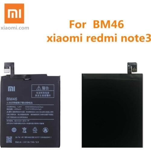 For Xiaomi Redmi Note 3 Redmi Note3 Pro Original Phone battery Xiao Mi BM46 Phone Battery Real 4000mAh Redmi Note3 battery+tool