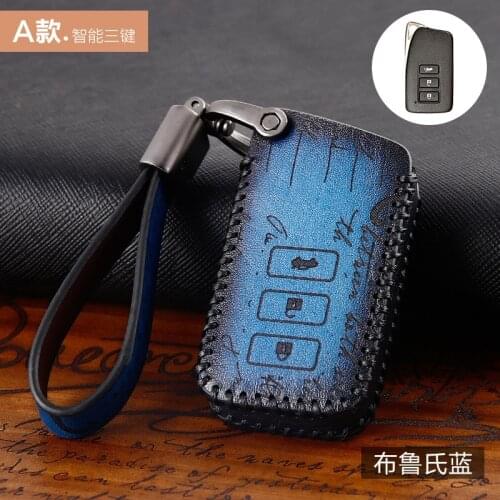 Car Accessories Genuine Leather Car Auto Remote Key Case Cover Holder Skin Shell Fit for Lexus Es200 Rx300 Es300h NX Ct200h