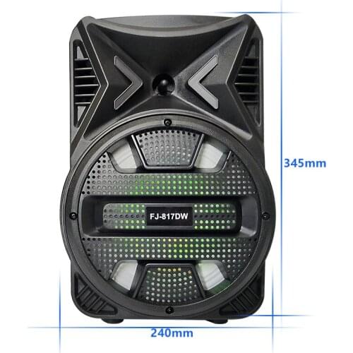 Bluetooth-compatible 8 Inch Wireless Speaker Big Power Stereo Subwoofer Heavy Bass Speakers Sound Box Support Mic FM Radio TF