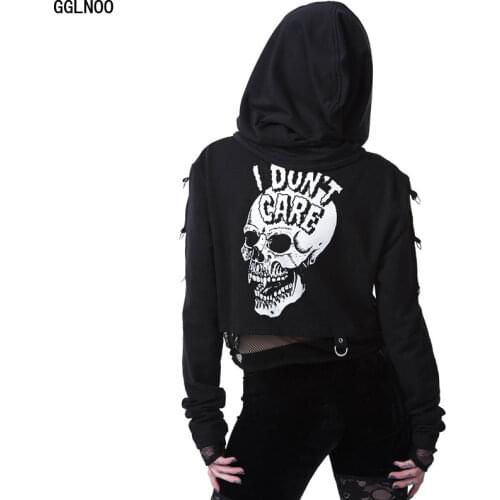 Женские короткие толстовки GGLNOO China At AliExpress