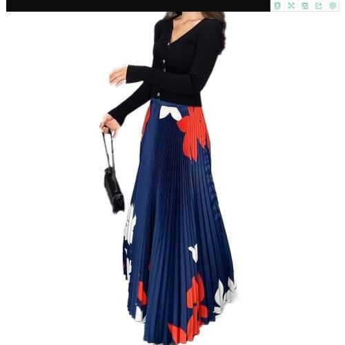 HOT SELLING Miyake print pleated skirt wais skirts IN STOCK