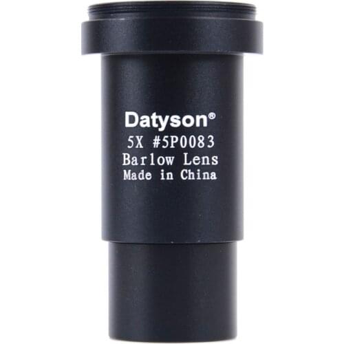 Metal 5X Barlow Lens Barlow 1.25 Inches 31.7mm Astronomical Telescope Optical Glass Lens Eyepiece M42X0.75 Thread