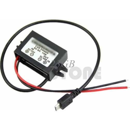 Supply Power Converter DC DC Module 8-50V to 5V Micro USB OUTPUT 12V/24V to 5V D06