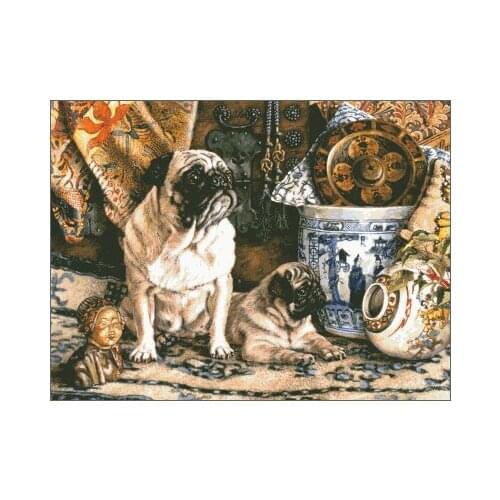 Puppy Animal Cute dog Sewing Top Quality Embroidery Needlework 14CT Unprinted Art Cross Stitch Kits DIY Handmade Decor