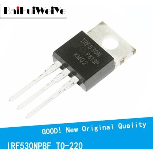 10PCS IRF530NPBF IRF530N IRF530 17A/100V TO220 New and Original IC Chipset MOSFET MOSFT