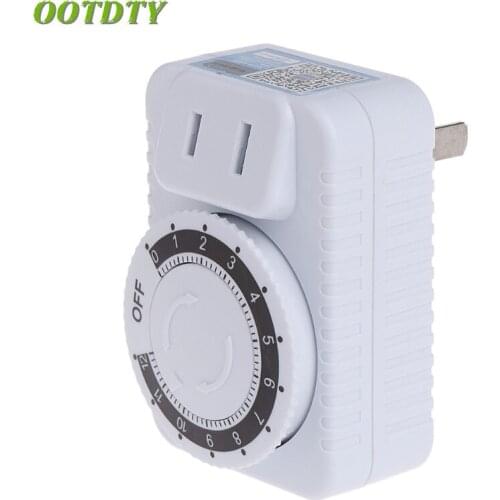 OOTDTY AC 220V 12 Hour Electrical Mechanical Timer Wall Plug Switch Digital Countdown Timer Socket