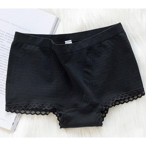 Sexy Lace Edge Underwear Ladies Cotton Panties Women Black Lingerie Female Breathable Briefs