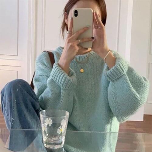 New Female Sweater Women Winter Pullover Knitting Overszie Long Sleeve Girls Tops Loose Sweaters Knitted Outerwear Thin Sexy