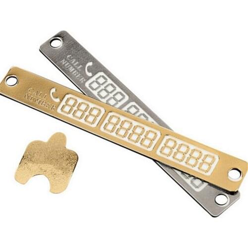 1PCS Luminous Car Styling Parking Notification Phone Number Card Telephone Number Plate Car-Styling Accessories