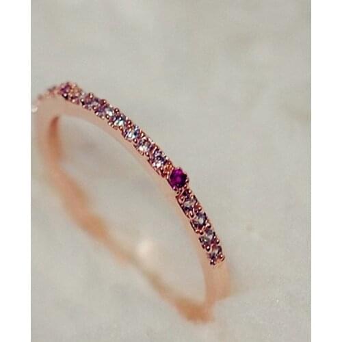 TRACYSWING Ring For Women Sweet Eternal Cute Engagement Zircon Crystal Ring Fashion Jewelry Rings Wholesale KCR563