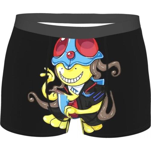 Koro Sensei Cosplay Assassination Classroom Anime Underpants Breathbale Panties Male Underwear Comfortable Shorts Boxer Briefs