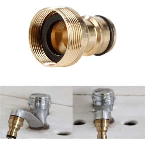 Universal Faucet Extender Brass Hreaded Hose Water Pipe Connector Tube Tap Adaptor Garden Pipe Adaptor Kitchen Accessories