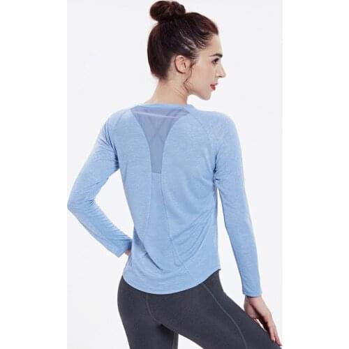 Vansydical Sport Workout Shirts Running Long Sleeves Women Quick Dry Mesh Fitness Yoga Tops with Thumb Holes