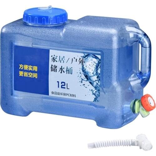 12L Outdoor Car Self-Driving Water Storage Bucket with Faucet Household Drinking Water Storage Organizer Outdoor Product
