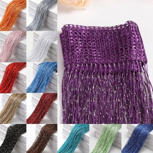 String Tassel Hanging Curtain Divider Living Room Decorated With Silver Line String Curtain Window Panel Room Divider Fly Screen