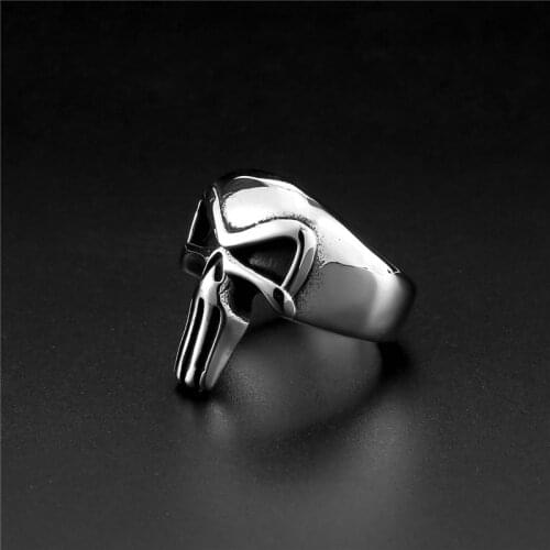 Vintage Sliver Color Skeleton Ring For Womens Gothic Punk Steampunk Skull Finger Rings Party Titanium Steel High Quality Jewelry