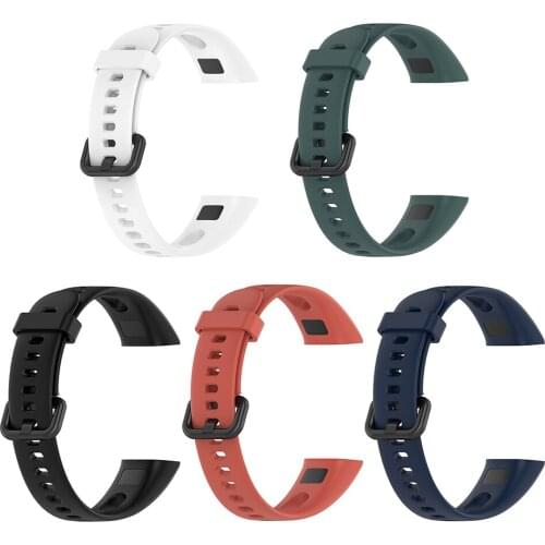 VODOOL Watch Strap Silicone Smart Bracelet Wristband Outdoor Shopping Wearing Accessories for Honor Band 5i Huawei Band 4