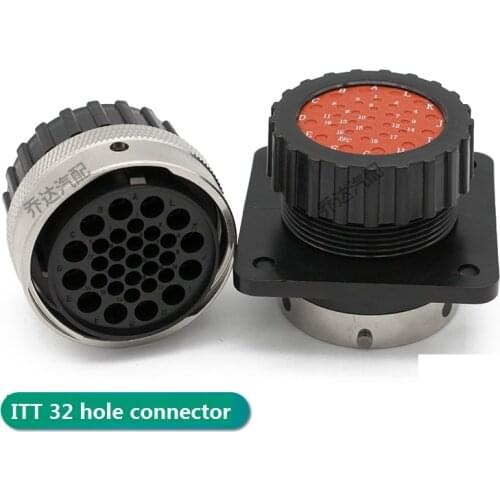 1/5 Set 31 32 48 Hole ITT Aviation Wiring Socket Waterproof Male Female Connector Plug Plastic Shell 192900-0425 192900-0475