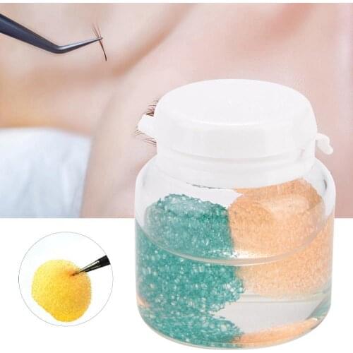 10ml No Scratching Grafting Eyelash Tweezers Cleaner Liquid with Sponge Ball