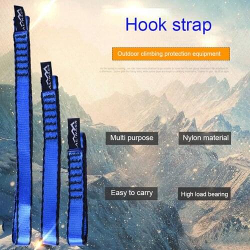 22KN Outdoor Rock Climbing Hiking Nylon Bearing Strap Sling Reinforced Rope Belt Rock Climbing Sling Rope Protector