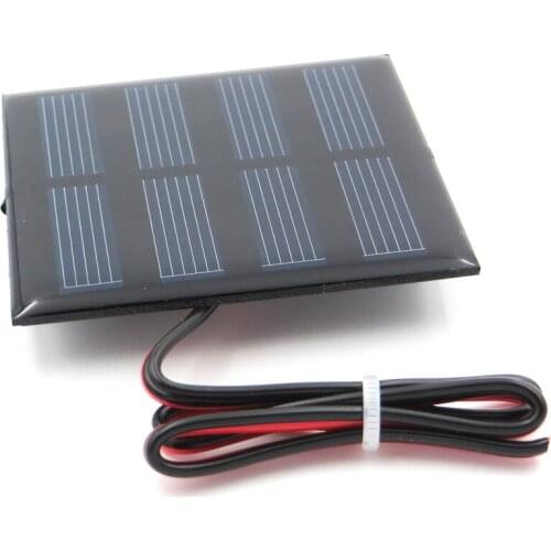 2 V 150mA 0.3W with 30cm extend wire Solar Panel Polycrystalline Silicon DIY Battery Charger Small Mini Cell cable toy 2V Volt