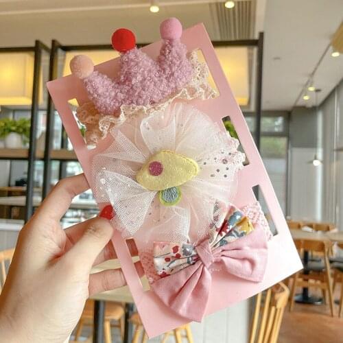 3Pcs/Set Princess Bowknot Lace Baby Headband Sweet Floral Newborn Girl Headwear Cute Soft Elastic Infant Toddler Hair Band