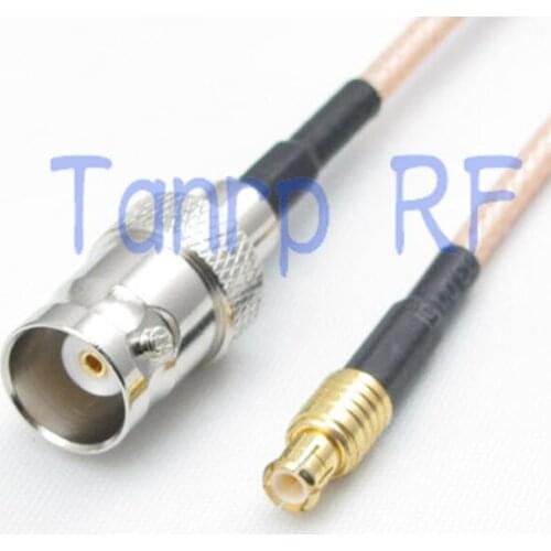 50CM Pigtail coaxial jumper cable RG316 20in BNC female jack to MCX male plug RF adapter connector