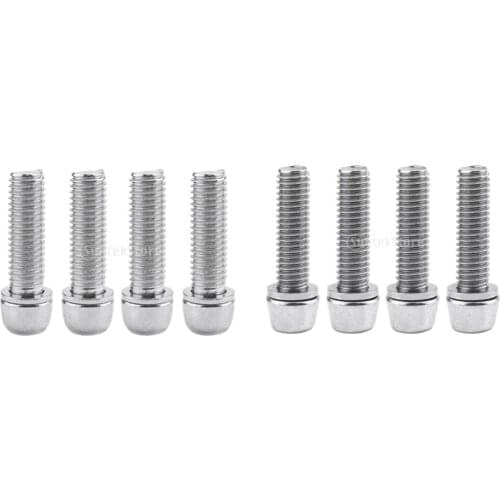 8pcs Steel Bicycle Stem Screws Water Bottle Holder Bolts Socket Screws M5 M7
