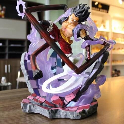 Anime One Piece Gear Fourth Luffy VS Charlotte Katakuri Battle Ver. GK PVC Action Figure Statue Collectible Model Kids Toys Doll