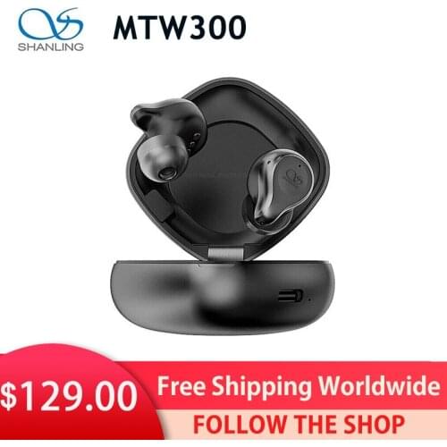 Shanling MTW300 TWS Bluetooth Earphones Dynamic IPX7 Waterproof Earbuds Up to 35 Hours Battery Life
