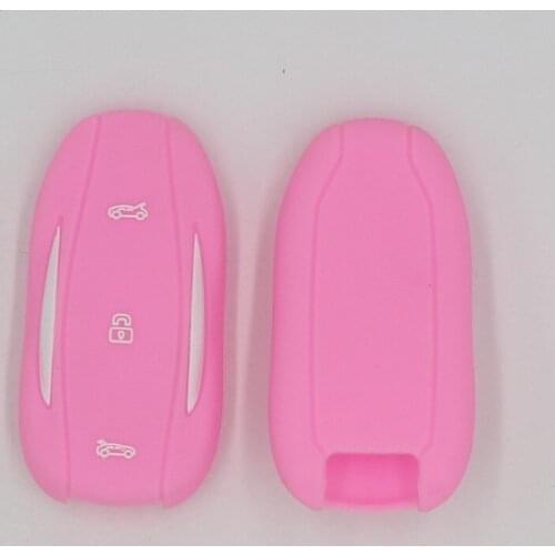 KUPU Key Fob Cover for Tesla S 60 70 100 Model S Silicone Car Key Cover Protector Case Holder for Tesla Model 3 Accessories