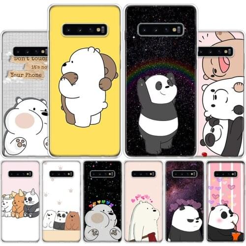 Three Little Bears Cover Phone Case For Samsung Galaxy S10 S20 FE Ultra Note 10 9 8 S9 S8 Plus Pro Lite S7 S6 J4 J6 + Coque