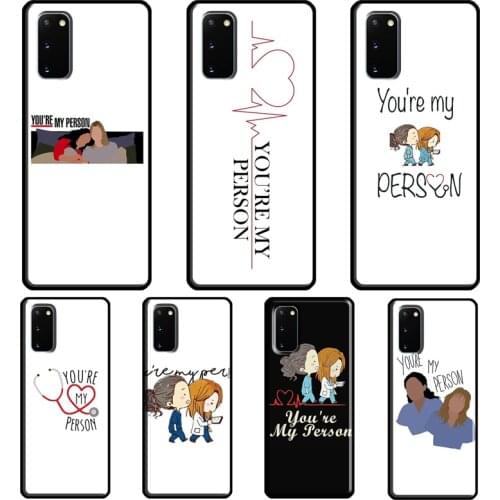 You're My Person Greys Anatomy Case For Samsung Galaxy S10 S9 S8 Note 10 Plus Note 20 Ultra S20 FE S21 Ultra Phone Cover