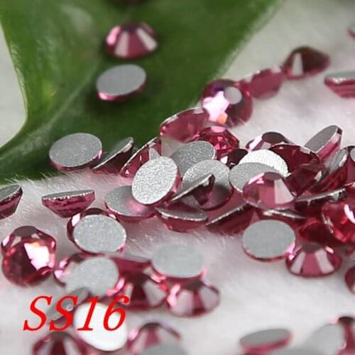 Fuchsia ss16 Crystal Glass nail art decorations rhinestones non hot fix rhinestone 3d nail decoration garment bags accessaries