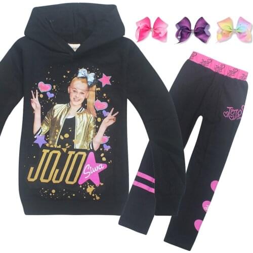 Spring autumn Baby Girls Clothing Set jo jo Cotton Clothing Sets For Baby Girls Hoodies And Pants Kids Suit Children Clothes