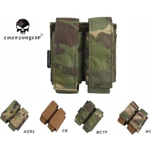 Emersongear LBT Style 40mm Double Pouch Combat Molle Magazine Pouch AOR2 EM6366
