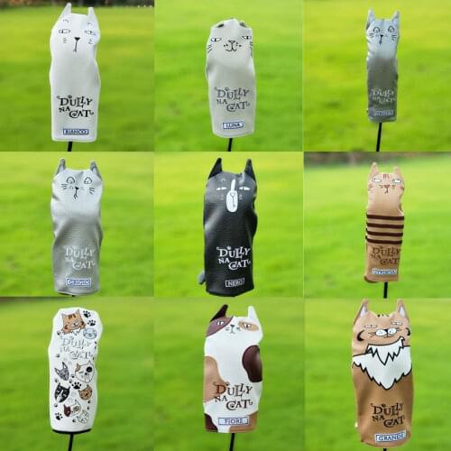 Lazy cat Golf Club Wood Headcovers Driver Fairway Woods UT cover Head Protector Golf Accessories