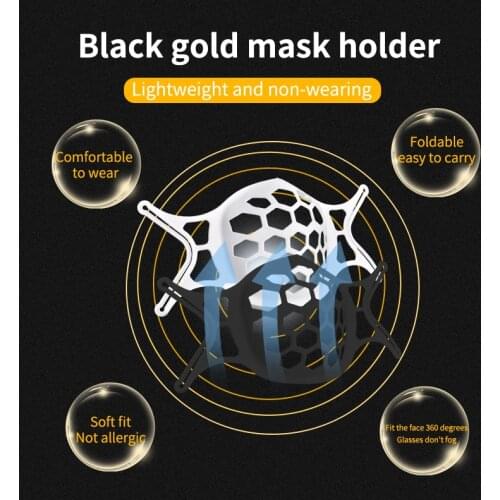 Mascarilla 1/10pcs Plastic Face Mask Fashion Holder Washable Reusable Mask Bracket Increases Breathing Space Mouth Caps Washable