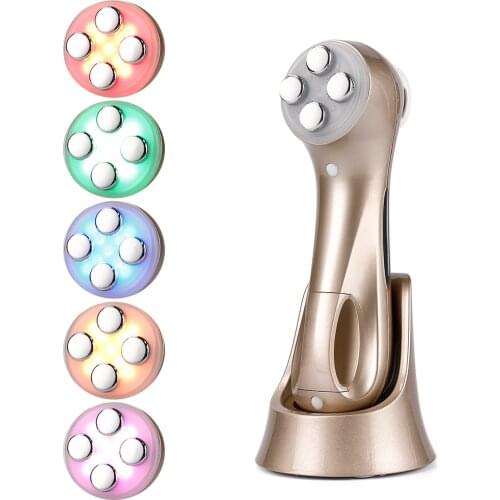 Face Skin EMS Mesotherapy Electroporation RF Radio Frequency Facial LED Photon Face Lift Tighten Remove Wrinkle Skin Care Tools