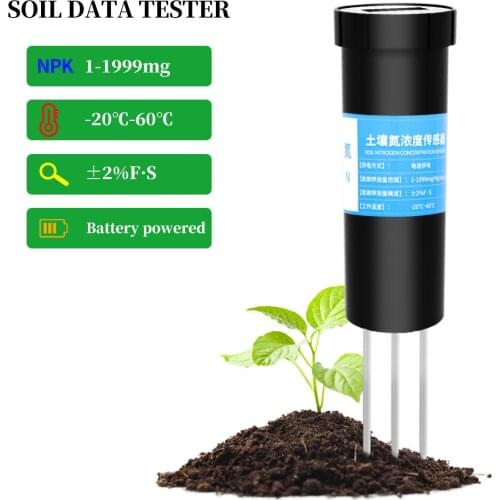 N.P.K.tester Soil Plant Nitrogen Phosphorus Potassium Concentration Detector Garden Tools Temp Humidity PH Moisture Sensor