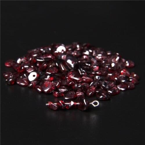 Natural Garnet Chips Beads Nugget Gravel Irregular Healing Stone Chip Loose Bead For jewelry making DIY Bracelet Necklace Earing