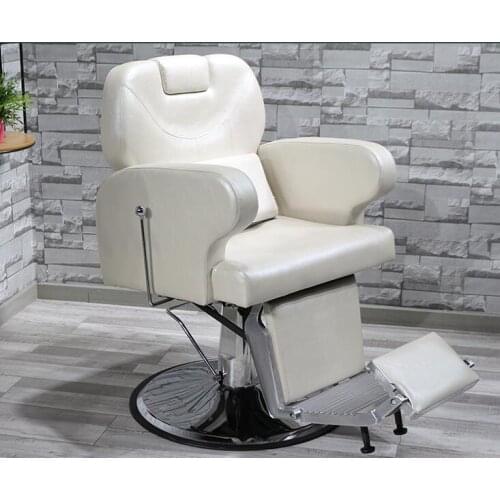 Hair salon chair can be put down barber chair shaving therapy beauty salon chair lift large chassis cutting hair chair
