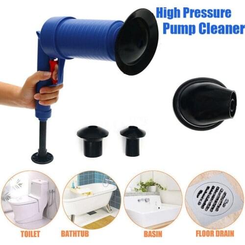 Drop Shipping Home High Pressure Air Drain Blaster Pump Plunger Sink Pipe Clog Remover Toilets Bathroom Kitchen Cleaner Kit