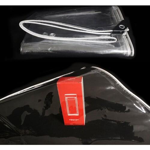 Balcony Plant/Flowers Rain Shelter Visible PVC Tarpaulin Waterproof Transparent Outdoor Cover Crystal Wrapped Plastic Cloth